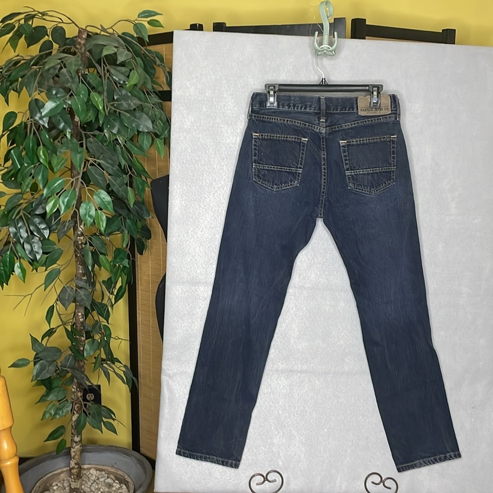 NAUTICA Jeans Co Men's SLIM TAPERED 30 x 30 Dark Wash EUC - Picture 2 of 7